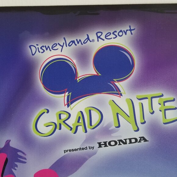 Disneyland Sign! 20x20" Mickey Mouse Ears Disney Grad Night Chaperone - Picture 1 of 4